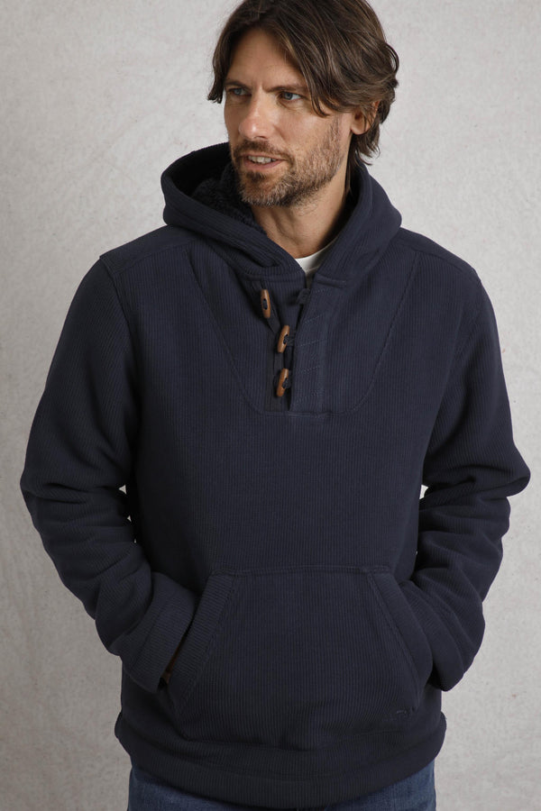 WeirdFish Inglewood Button Neck Fleece